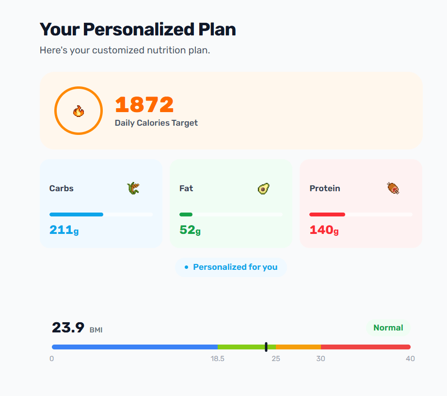 Calorie & Macro Calculator